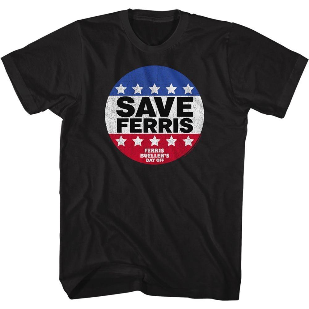 Ferris Beuller Save Ferris Button Movie Shirt XXXL
