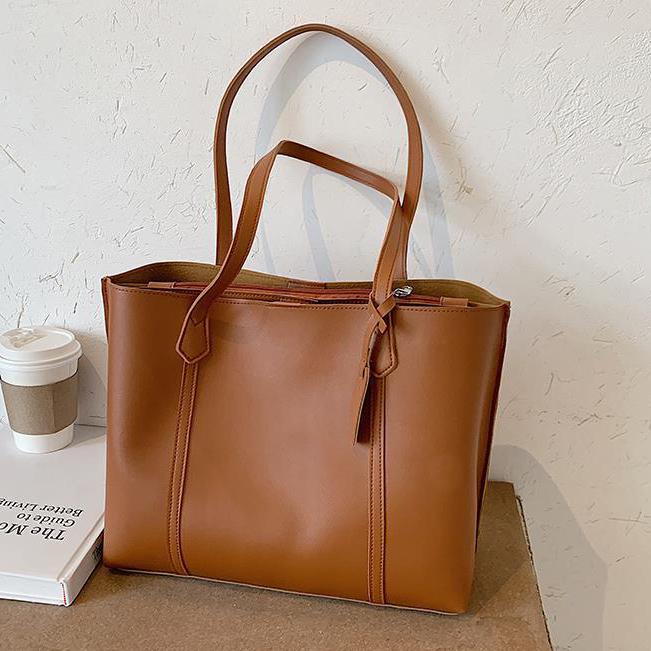 

Женская винтажная сумка с ручкой, повседневные однотонные сумки, женские сумки на плечо большой вместимости, сумки с верхней ручкой