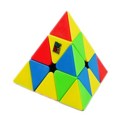 Meilong 3x3 Pyramide Stickerless Speed ​​Magic Cube Lernwürfel für Kinder Kinder Geschenkspielzeug