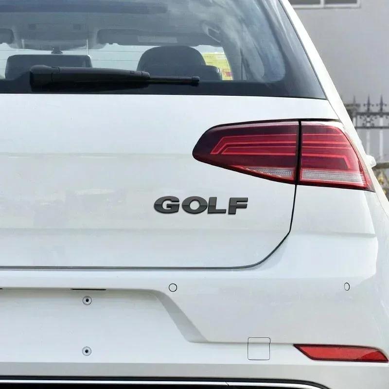 ZGO3 3D ABS GOLF Black Silver Chrome Sticker Car Styling Auto Rear Trunk Letters Logo Labeling Decal Badge Emblem For Volkswagen VW