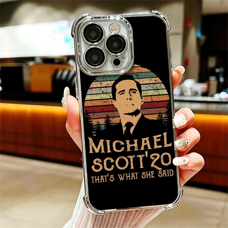 

The Office Tv Show Soft Phone Case For iPhone 15 16 17 Air 14 Pro Max 16E Plus 13 12 Mini Plating Anti-Fall Fundas iPhone 17 Pro