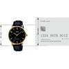 Casio Analog Watch Black Leather 46x40x8.2mm Quartz Movement