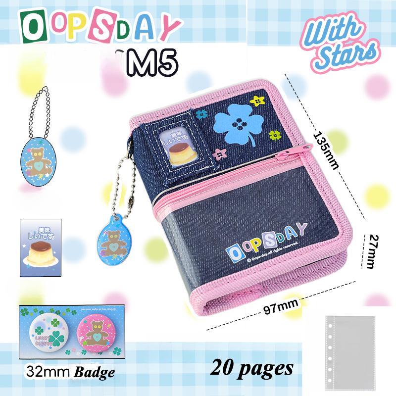 Fotoalbum im amerikanischen Stil mit Stickerei aus Denim, Mini-Fotoalbum M5, 3 Zoll, Kpop-Fotokarten-Sammelalbum, Kartenordner, Neu 2025