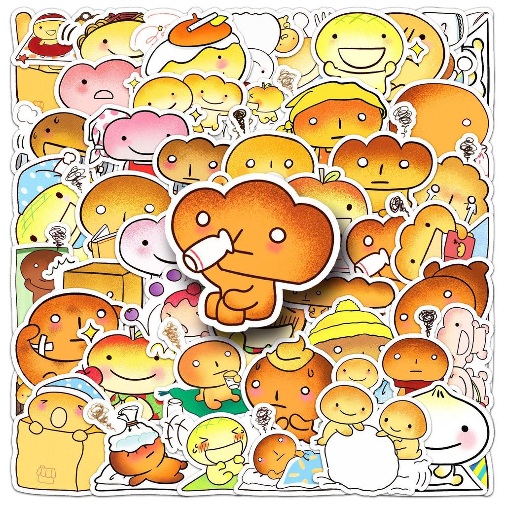 50 Japanese Anime Kogepan Waterproof Stickers for Water Bottles, Thermos Cups, and Notebooks
