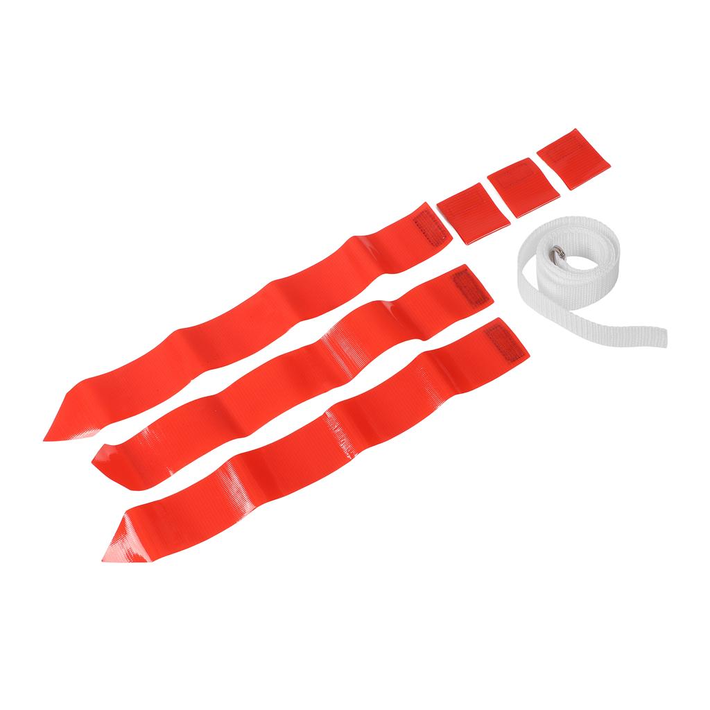 Football Belt Flags Tag 1 Belt with 3 Flags for Youth Competition Games Practices Training Red