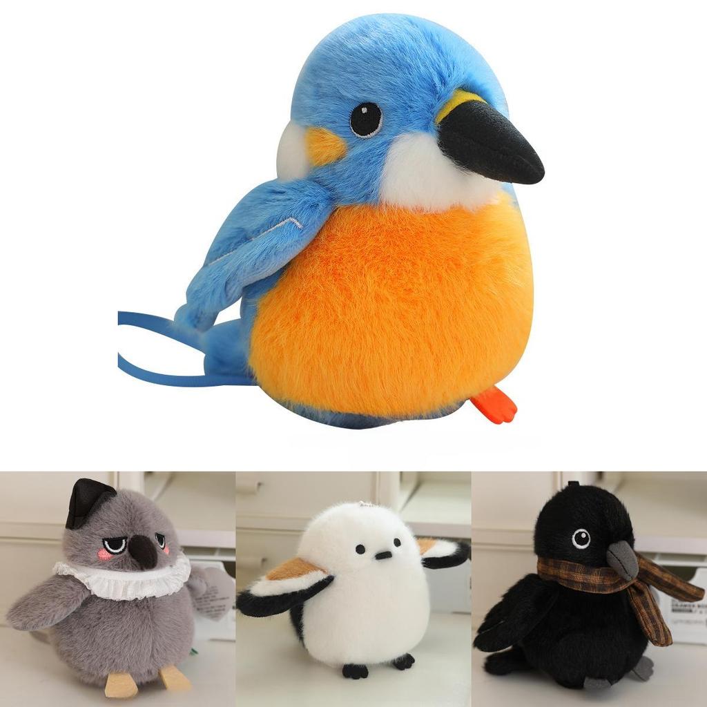 Vogel Plüschtier mit magnetischen Saugknöpfen zur Schulterdekoration und als Geschenk