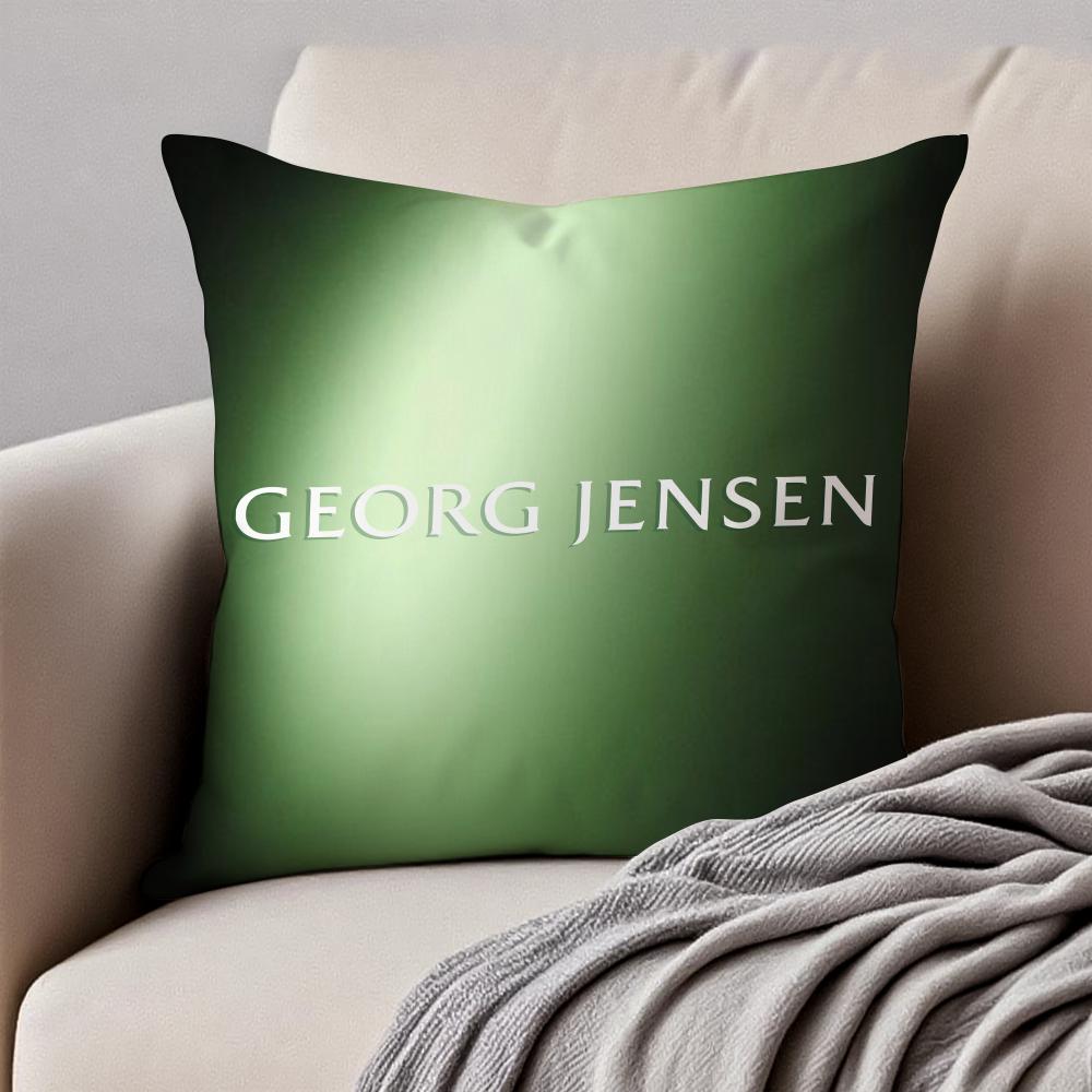 

Fashion Modern Luxury GGeorg Jensens Cushion Cover Pillowcase Antidustmite Invisible Zipper Short Plush Sofa Cushion 30X30cm