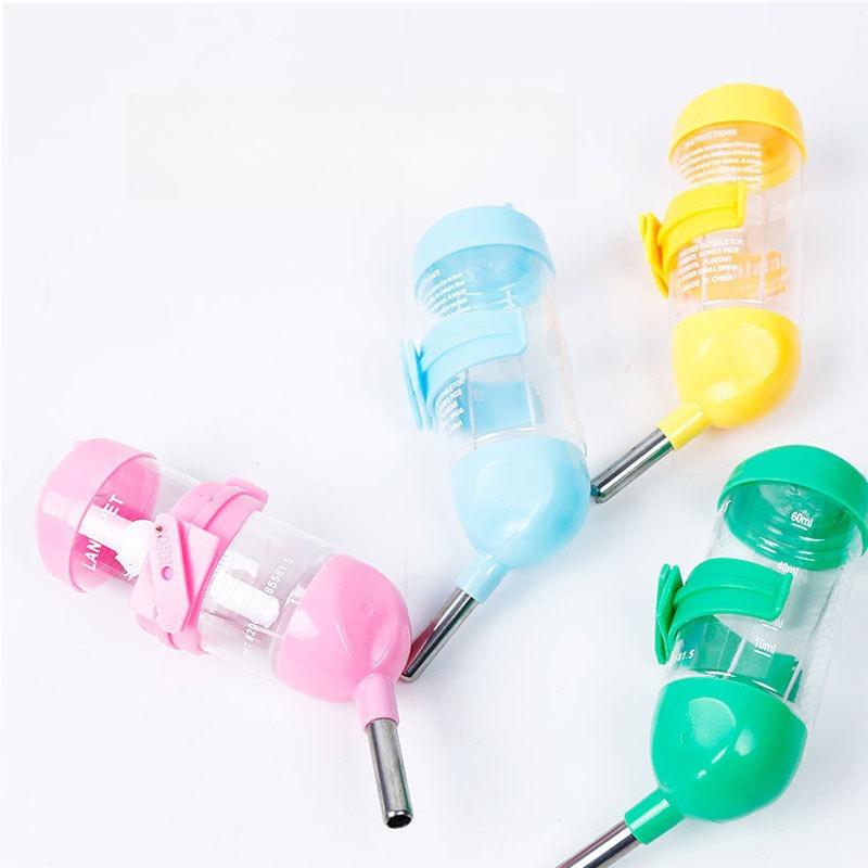 Hanging Small Pet Water Bottle No‑Drip Stainless Steel Spout For Hamster Rabbit Guinea Pig Cage