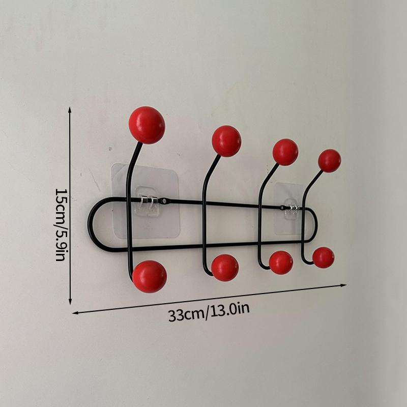 Key Storage Hook Multi-functional Hook Coat Living Room Bedroom Storage Hooks Wall Non-marking Decoration Accessories