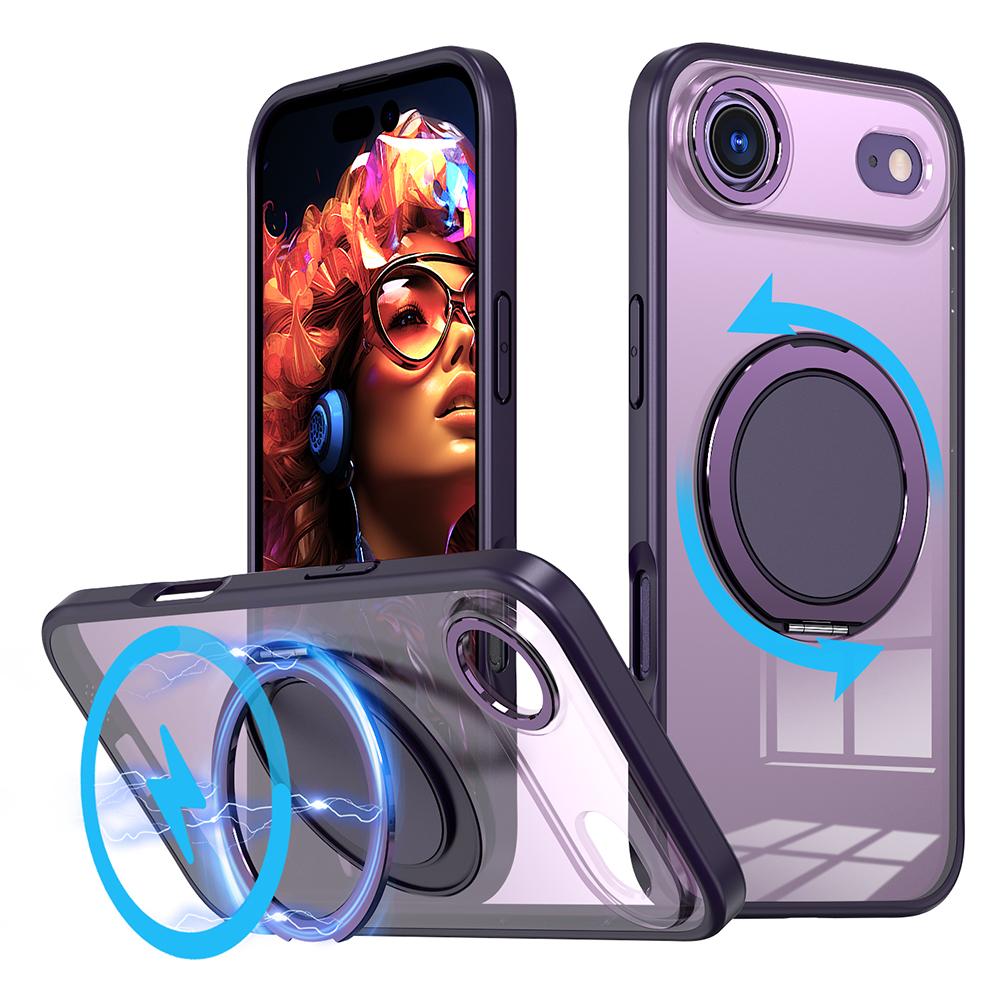 For iPhone 17 Air Case Compatible with MagSafe TPU+PC Kickstand Phone Cover