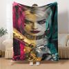 Harley Quinn Blanket Ultra-Soft Perfect for Bed Office Chair Seaside for All Seasons Stylish Decor Unique Gift for Family and Friends Camping
