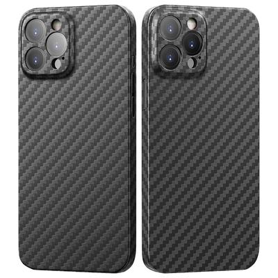Matte Hülle mit Carbonmuster für iPhone 15 14 13 12 Mini 11 Pro Xs Max X Xr Max 7 8 Plus SE 2020 2022 0,3mm PP Frosted Fundas Coque