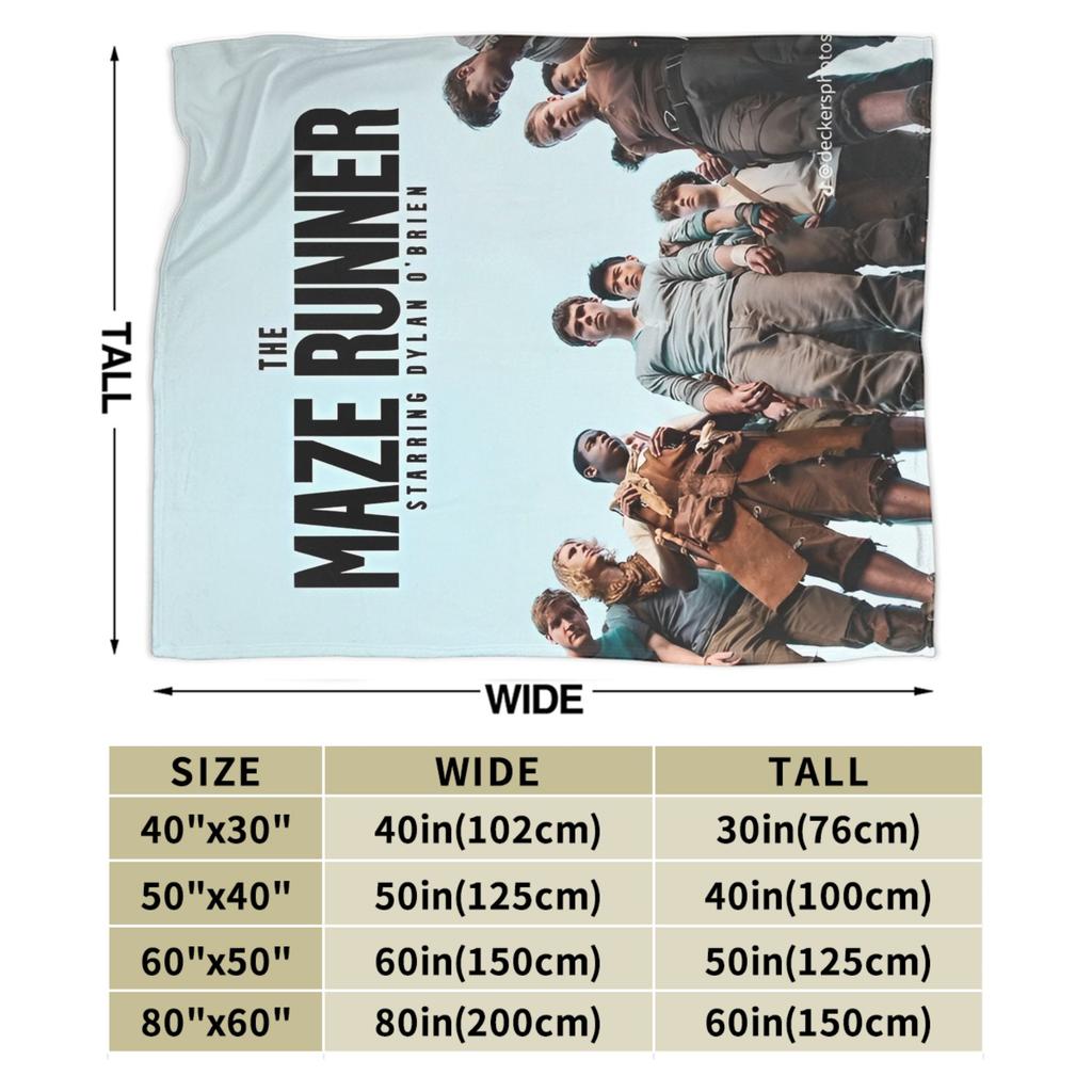 The Maze Runner Flannel Blanket Newt X Thomas Soft Warm Throw Blanket for Outdoor Camping Comfortable Bedspread Sofa Bed Cover