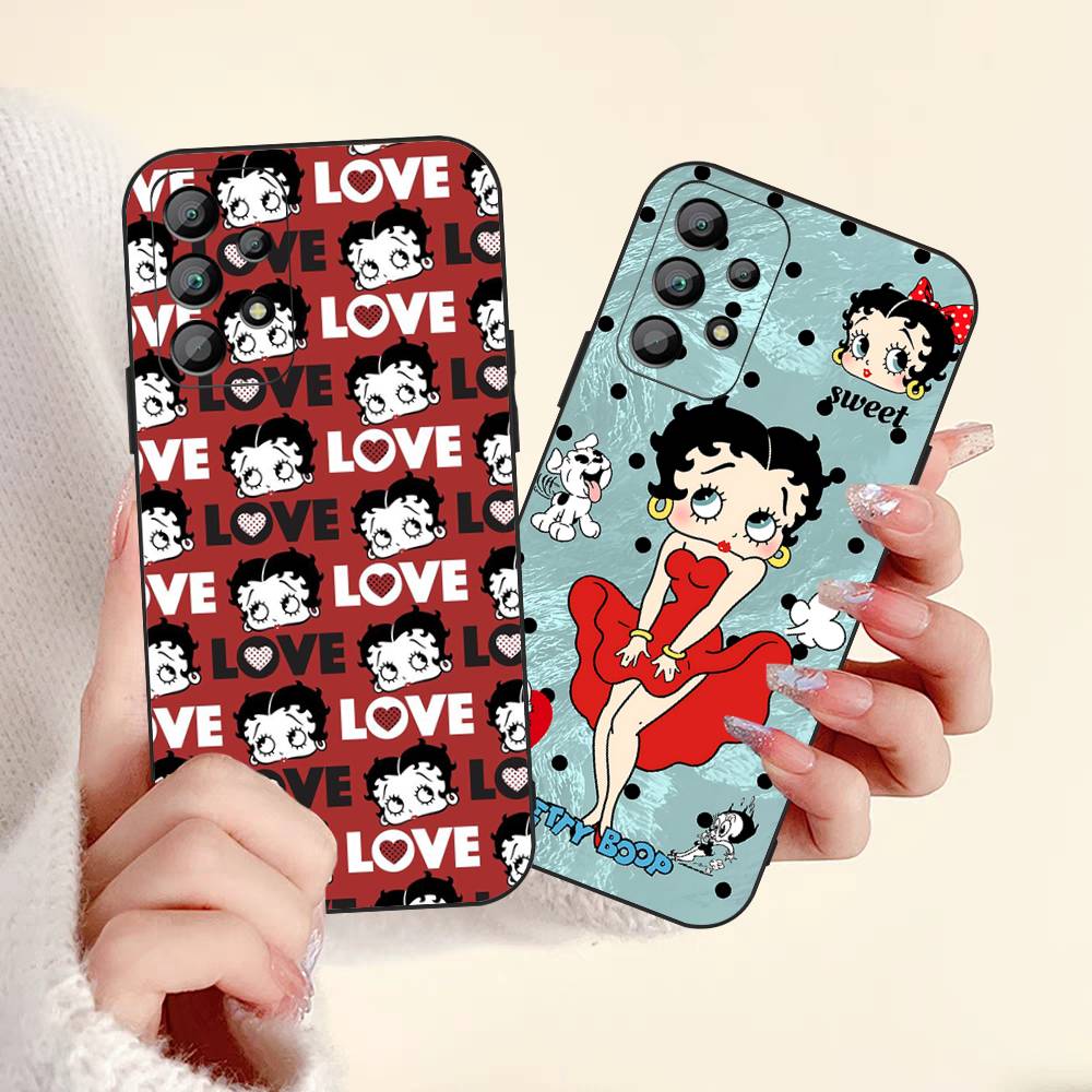 B-Betty-Cute-B-Boop Anime Phone Case For Samsung A 52 53 21 32 13 12 71 31 51 40 72 73 70 22 42 50 30 20 21 Shell