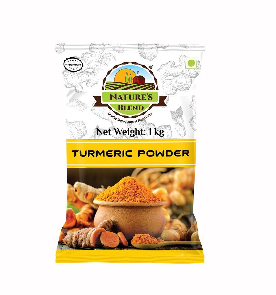 Nature's Blend Haldi/Turmeric Powder 1 Kg Premium (Pack of 1)