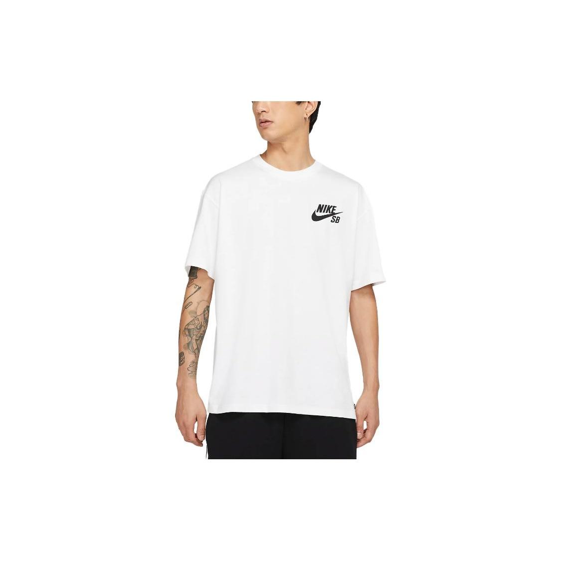 Nike SB Logo T-shirt  White  Men s DC7817-100 XL