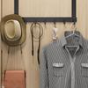 Heavy Duty Clothing Bag Holder Storage Porch Aluminum Row Hook Storage Hooks Over The Door  Clothes