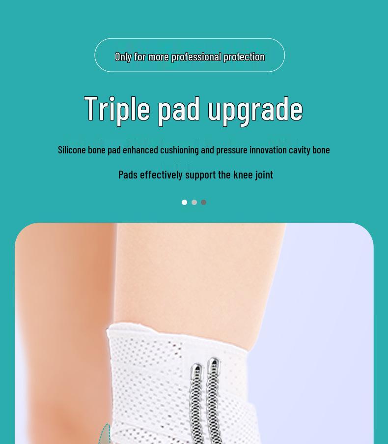 Japan Half-Moon Lightweight Knee Pad with Breathable Compression and Non-Slip Support for Mountain Climbing