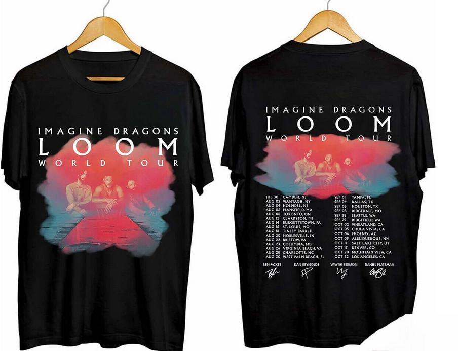 Imagine Dragons Loom Tour 2026 Signature T-shirt Concert 2026 T-shirt XXXXL