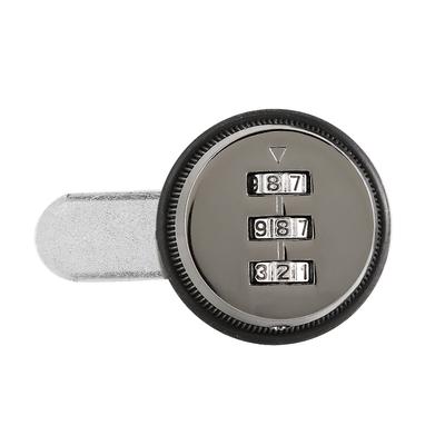 Mechanical Code 3-Digit Password Mailbox Cabinet Lock Zinc AlloyBlack Ruthenium 20mm/0.79in