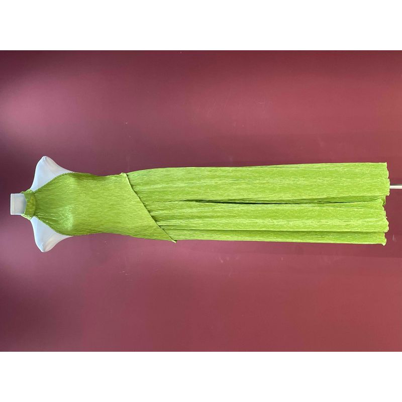 

2024 European and American Single off-Shoulder Asymmetrical Oblique Cut Fancy Elegant Doubled Fashion Two-piece Set Green pants M