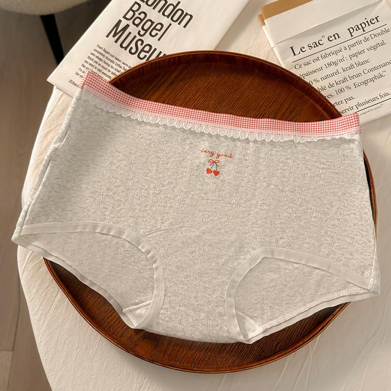 Women's Spring and Autumn Pure Cotton 10A Antibacterial Class A Baby Cotton Extended Crotch Seamless Flat Briefs