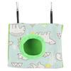 Plush Fluffy Bird Nest House Soft Flannelette Fabric Sleeping Bed Hanging Hammock Bed  For Hamster