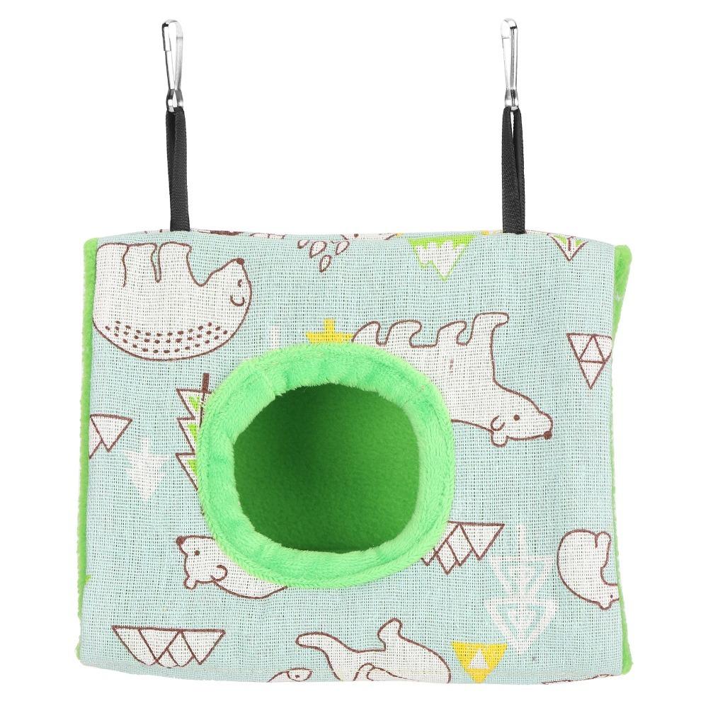 Plush Fluffy Bird Nest House Soft Flannelette Fabric Sleeping Bed Hanging Hammock Bed For Hamster