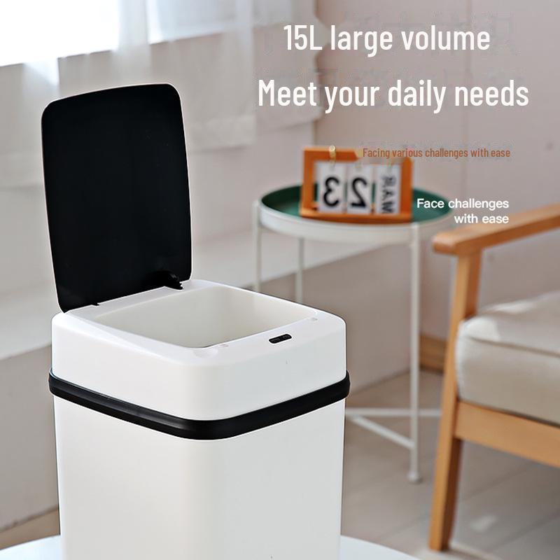 10L Electric Smart Sensor Trash Can with Lid - GYLJT-A01