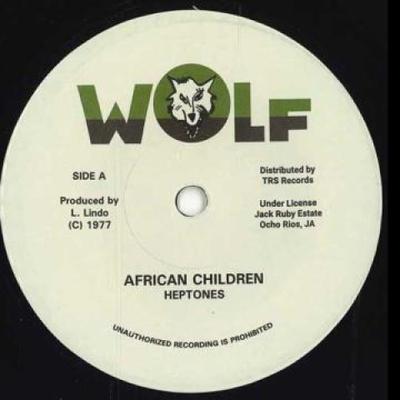 7inch Record HEPTONES - African Children / African Dub TRSJR2 Wolf 1977 Europe Reggae, Ska & Dub