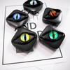 Creepy Eye Contact Lens Case Double Compartments Lens Holder with Mirror Tweezers Portable Storage Box for Makeup & Cosplay Accessories