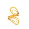 Cross Stainless Steel Open Ring - Women's Geometric Titanium Steel Stackable Jewelry
