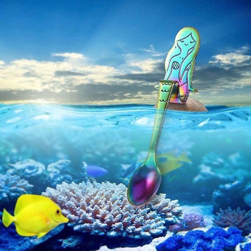 Premium Quality Mermaid Coffee Drink Spoon With Timeless Stainless Steel Design
