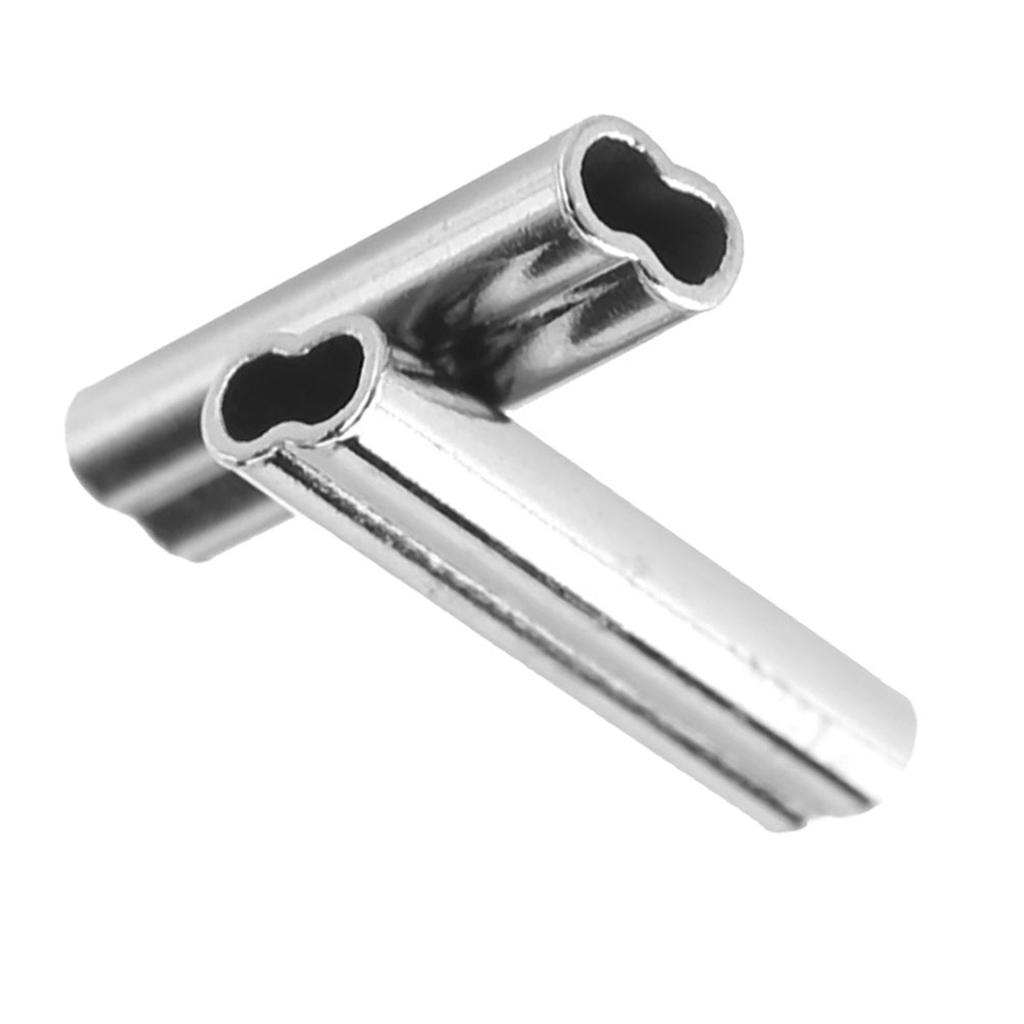 100pcs 6 Sizes Double Barrel Crimp Fishing Line Wire Er Sleeves Copper Tube Connector