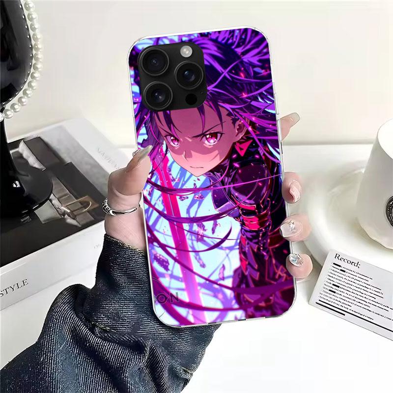 Anime Sword Art Online SAO Soft Phone Case For IPhone 11 17 Air 16E 16 Pro Max 15 + 14 Plus 13 Mini 12 Apple 7 SE 8 Fundas Coque
