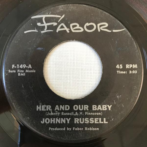 

7-дюймовая пластинка ДЖОННИ РАССЕЛ - Она и наш ребенок / На горе в F149 Fabor 1966 США Фолк Б/У