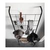 Yamazaki Jitsugyo (Yamazaki) Stand-up Mesh Ladder Hanger Black Approx. W45 x D24 x H160cm Tower Ladder Rack Hanger Rack 4730