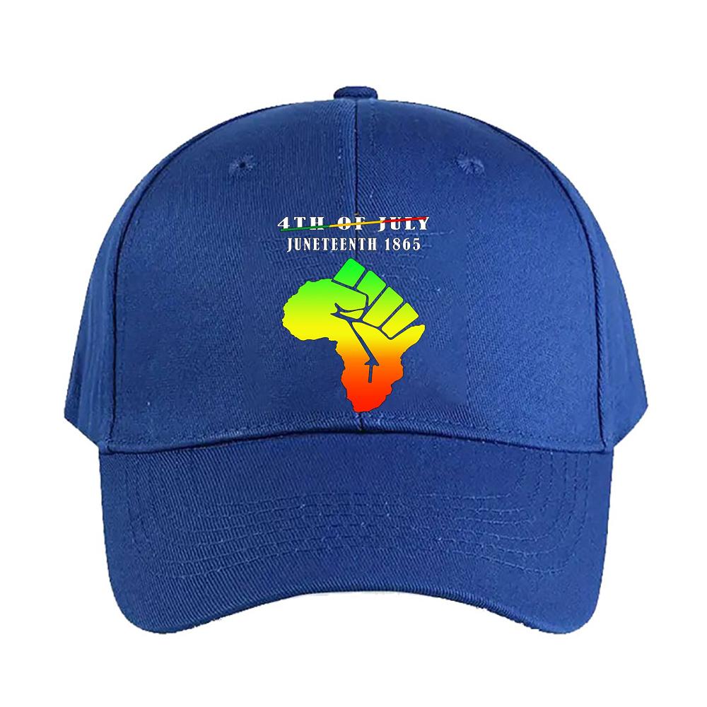 JULY JUNETEENTH INDEPENDENCE FREEDOM DAY Classic Adult Peaked Hat Adjustable Printed Baseball Caps Trucker Cap A for Man
