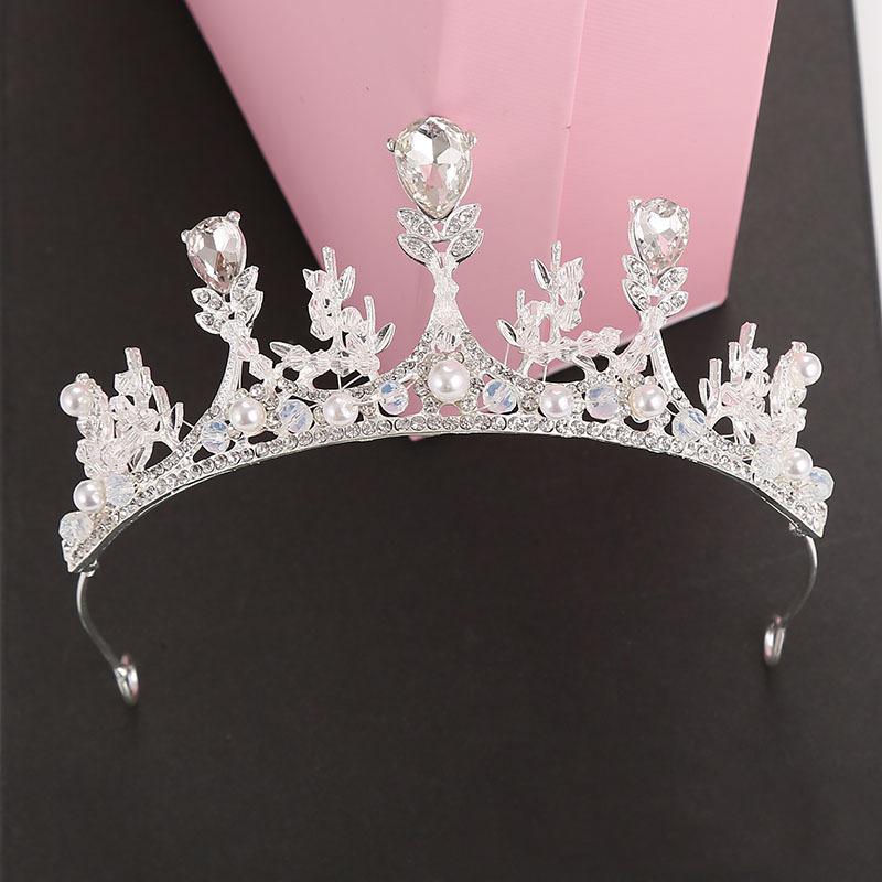 

Дівоча пов язка на голову з короною принцеси з кристалами - дитячий аксесуар для волосся на дні народження