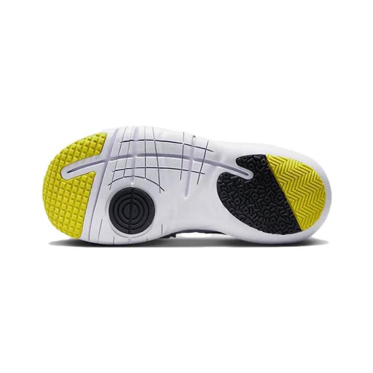 New Nike Flex Advance SE PS Anti Slip Wear Resistant Low Top Running Shoes Silver Yellow Children Aged 3 7 Years Old DQ0512-001