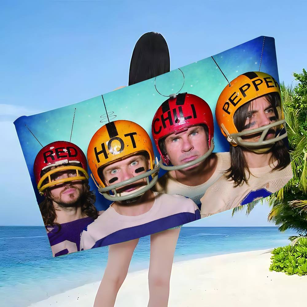 Classic Rock Band Red Hot Chili Peppers Microfiber Blanket Quick Drying Beach Towels Oversized Printing Super Pool Towel