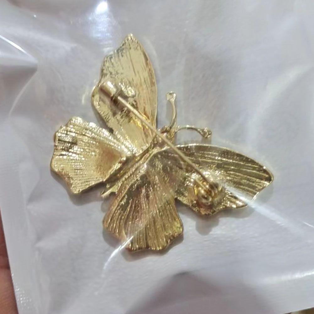 Brož motýlek s kamínky Ozdoby na oblečení Brož na oblek Módní odznak motýlek