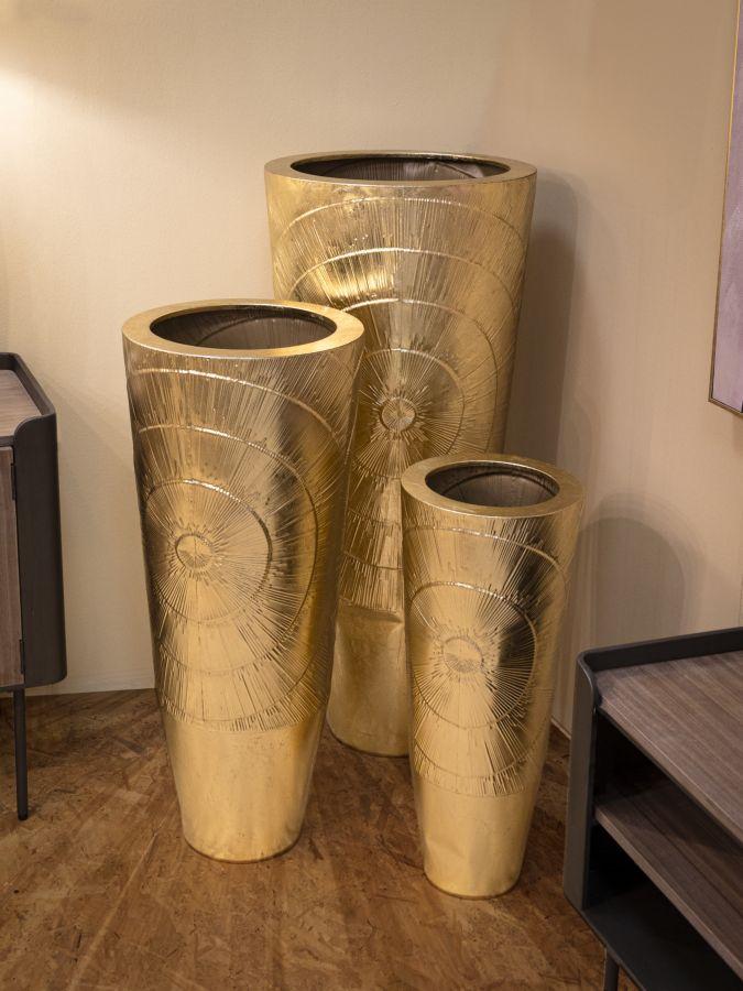 Vase Holder Goldely Set 3 Pcs Cm Ø 50.8X114.9-40X92.7-29.8X70.5