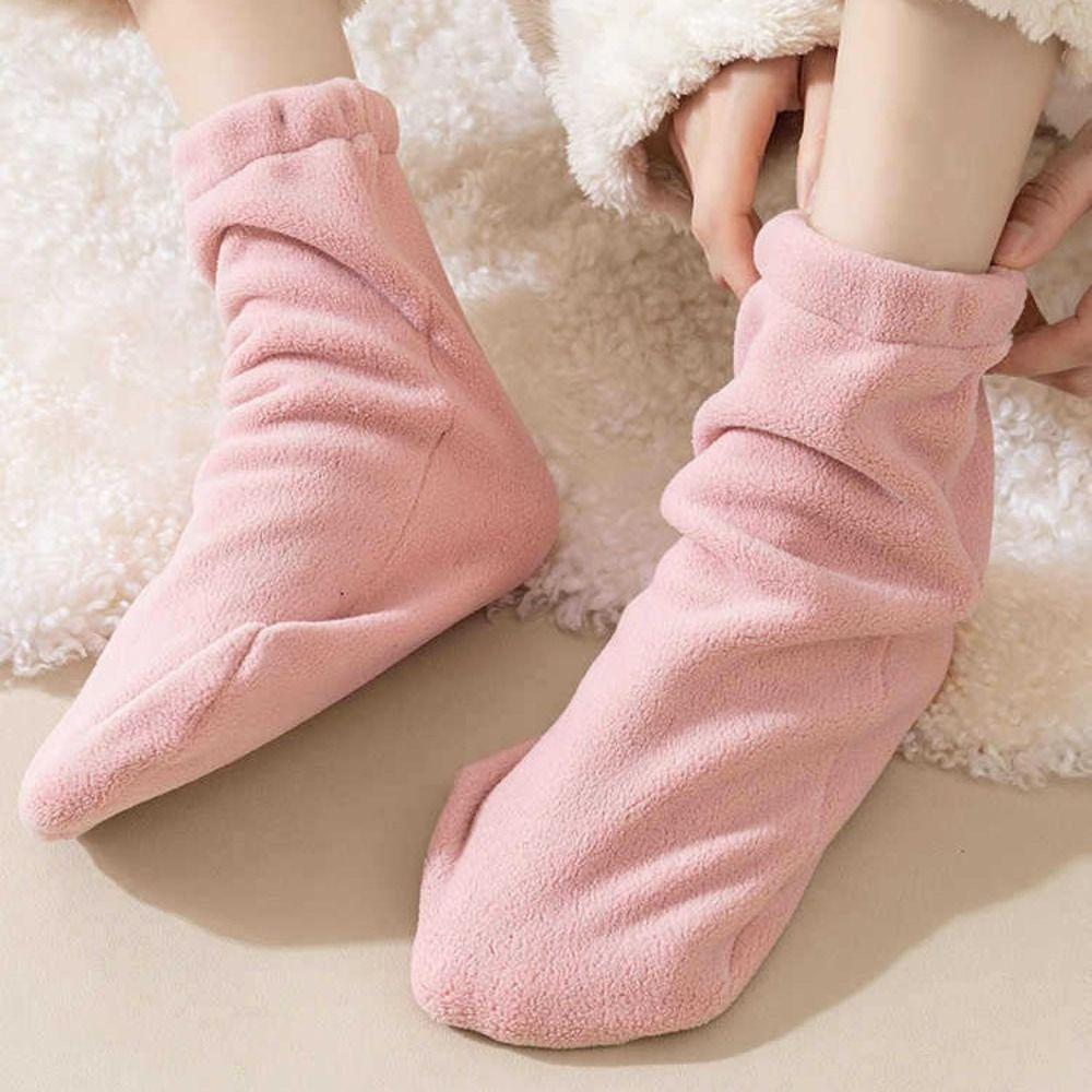 Thicken Foot Protection Loose Socks Warm Sleeping Socks Women Sweet Fleece Sleep Socks Puerpera