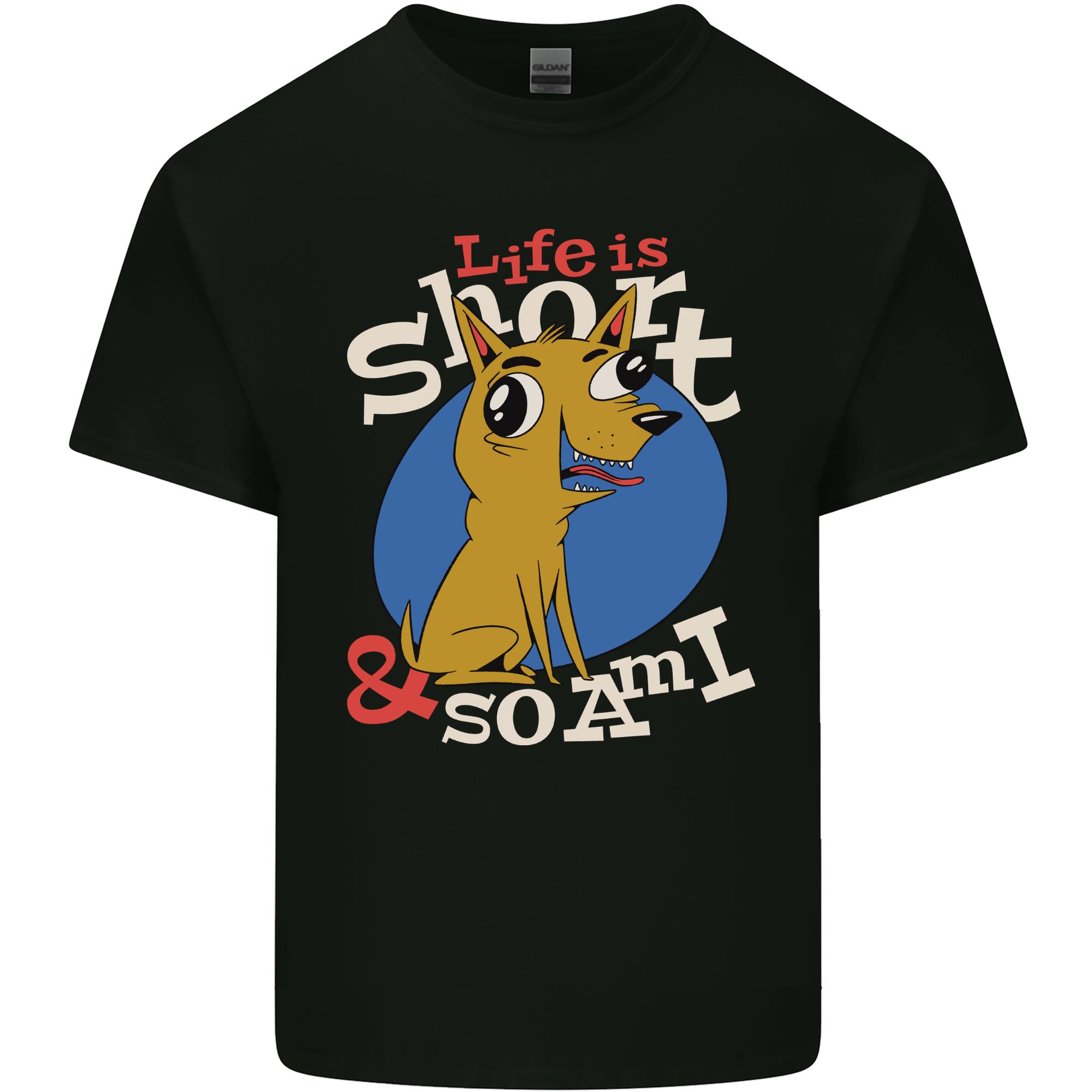 Life is Short Chihuahua Dog Unisexs Light Cotton TShirt S