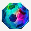 Soccer Ball Abstract Art themed Eight rib Automatic Folding Umbrella Is Suitable for Both Men and Women, Making It A Perfect Christmas and V