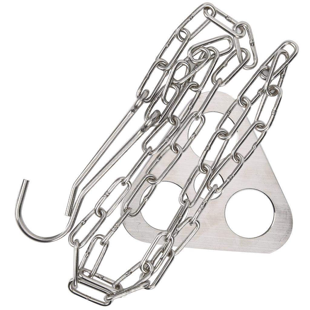 Tragbares Outdoor-Camping-Picknick-Kochstativ Edelstahl Hängekette Topfhalter