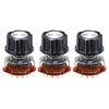 Uxcell 4P3T Rotary Switch, 4-Pole 3-Position Band Selector, 1 Deck, TVRadio, Home Electronics, Set of 3