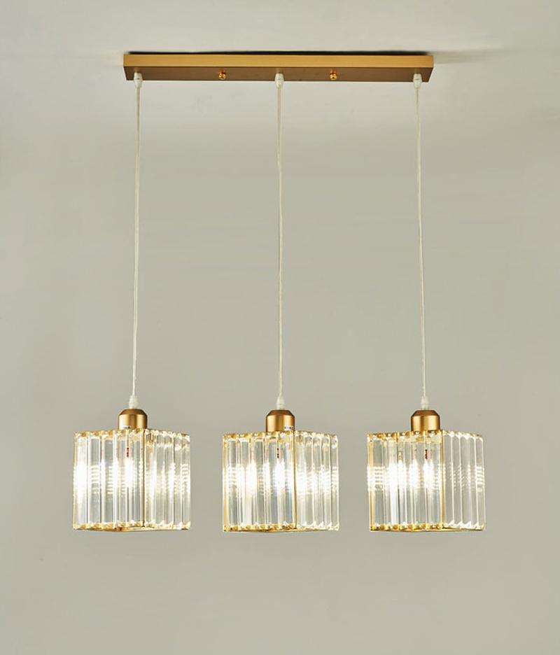 Crystal Ceiling Light Corridor Ceiling Lamp Luxury Balcony Aisle Foyer Kitchen Ceiling Pendant Light Hanging Chandelier Crystal