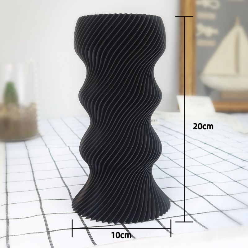Modern Ins Vases 3D Printed Minimalist Flower Vase Luxury Flower Bottle Aesthetic Flowerpot for Living Room Home Decoration